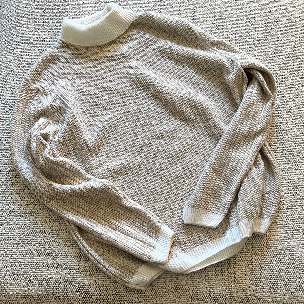 Cozy Beige Turtleneck Sweater